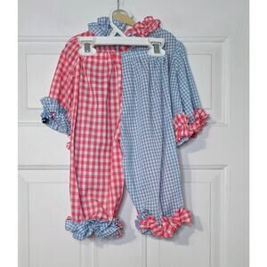 Vintage 90's Baby Hand Made Clown Costume Halloween Unisex Size 12 Months